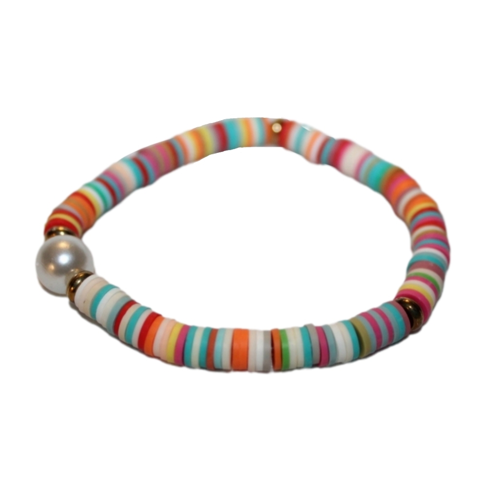 Rainbow Confetti Beaded Bracelet - Picture 12 of 16